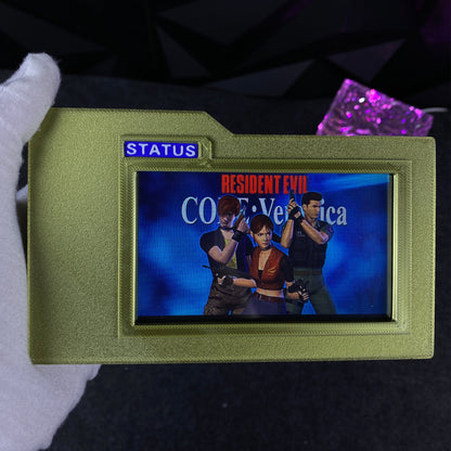 3D Printed Biohazard Code Veronica Inspired Chris Status Panel Replica Prop