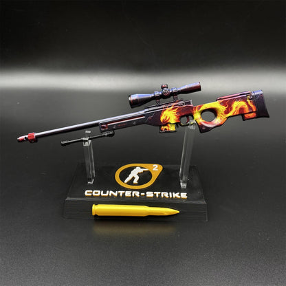 Hot Game CS2 Wildfire AWP Metal Replica Game Prop Collectible