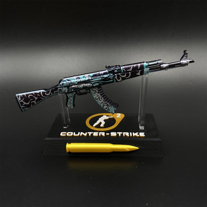 Hot Game CS2 AK47 Frontside Misty Mini Metal Replica Game Prop Collectible