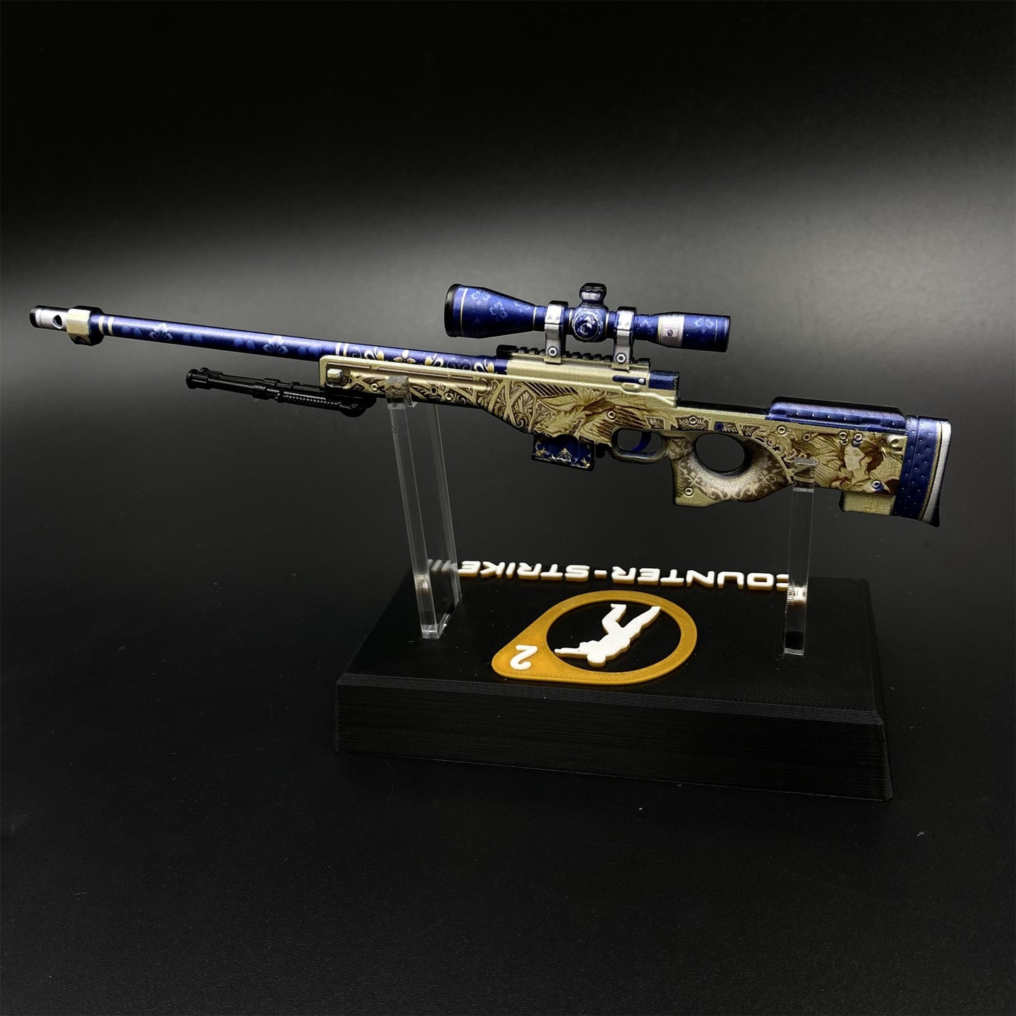 Hot Game CS2 Queen's Gambit AWP Metal Replica Game Prop Collectible