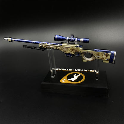 Hot Game CS2 Queen's Gambit AWP Metal Replica Game Prop Collectible