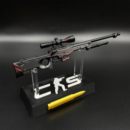 Hot Game CS2 Red Line AWP Metal Replica Game Prop Collectible