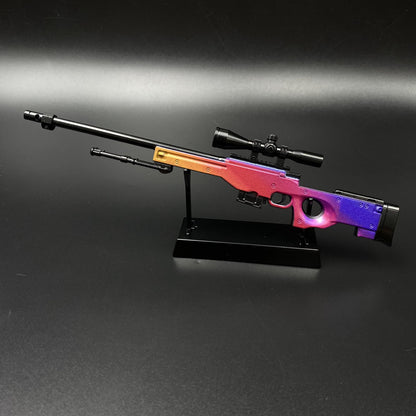 Hot Game CS2 Tiny Gun Fade AWP Metal Replica Game Prop Collectible