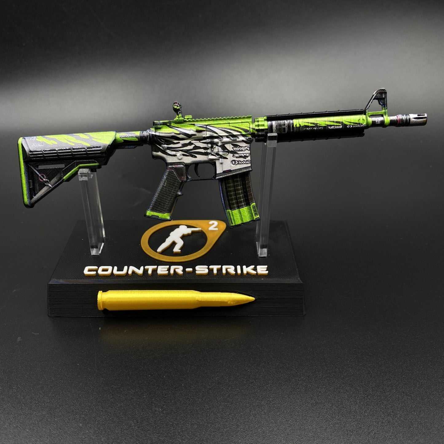 CS Game Skin M4A4 Full Throttle Mini Metal Game Replica For Collection