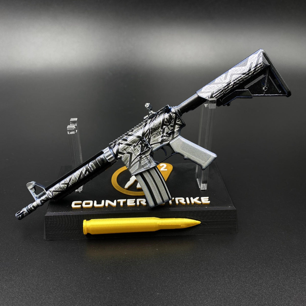 CS Game Skin M4A4 Aeolian Dark Mini Metal Game Replica For Collection