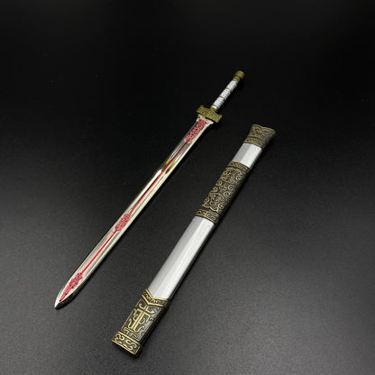 Yan Jin Que Sword Cang Yu Anime Weapon Replica, Alloy Mini Sword Collectible Ornament