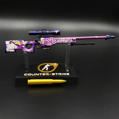 CS2 Game Peripheral - Tiny Gun Crakow! AWP Metal Replica Game Prop Collectible
