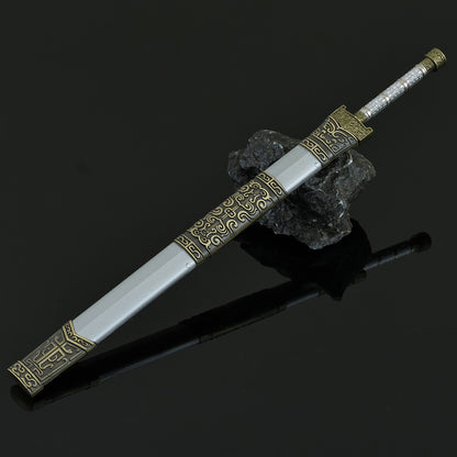 Yan Jin Que Sword Cang Yu Anime Weapon Replica, Alloy Mini Sword Collectible Ornament
