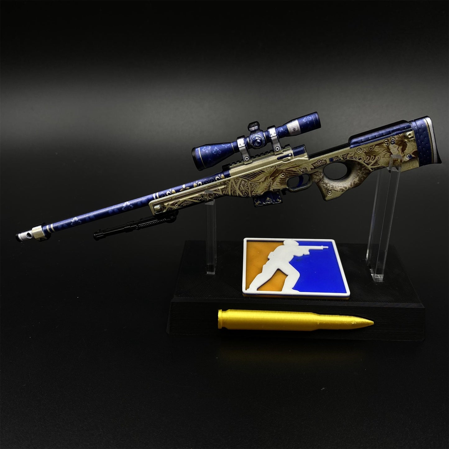 Hot Game CS2 Queen's Gambit AWP Metal Replica Game Prop Collectible