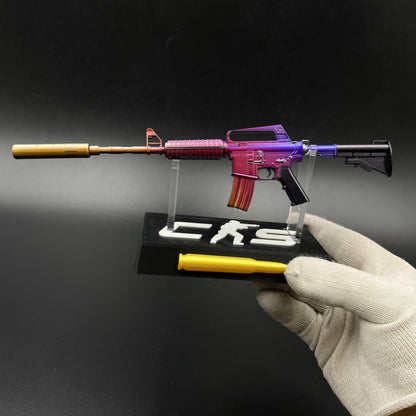 Hot Game CS Fade Tiny M4A1-S Metal Replica For Collectible