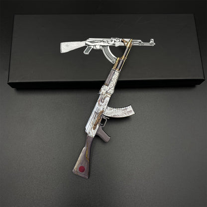 CS2 Game Peripheral - Tiny Gun AK47 Crane Fligh Metal Replica Game Prop Collectible