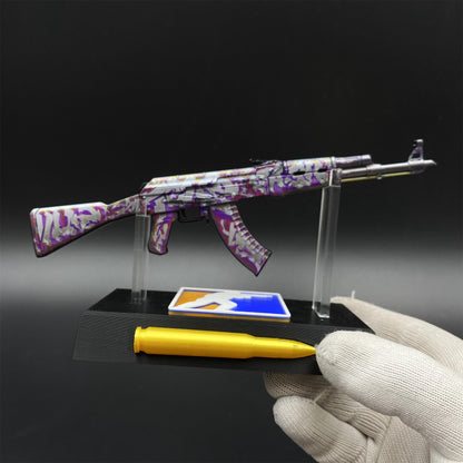 Hot Game CS2 AK47 Head Shot Skin Metal Replica Game Prop Collectible