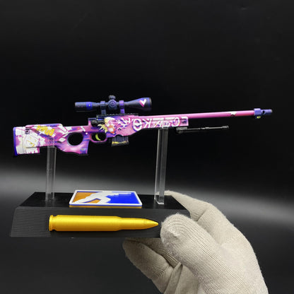 CS2 Game Peripheral - Tiny Gun Crakow! AWP Metal Replica Game Prop Collectible