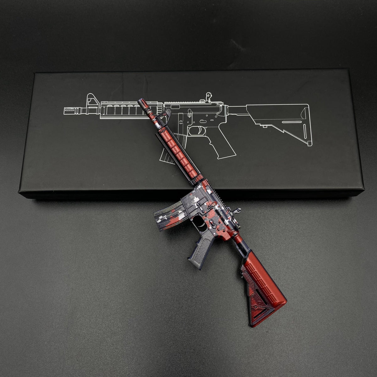 M4A4 Red DDPAT Gun CS2 Game Replica For Collectible