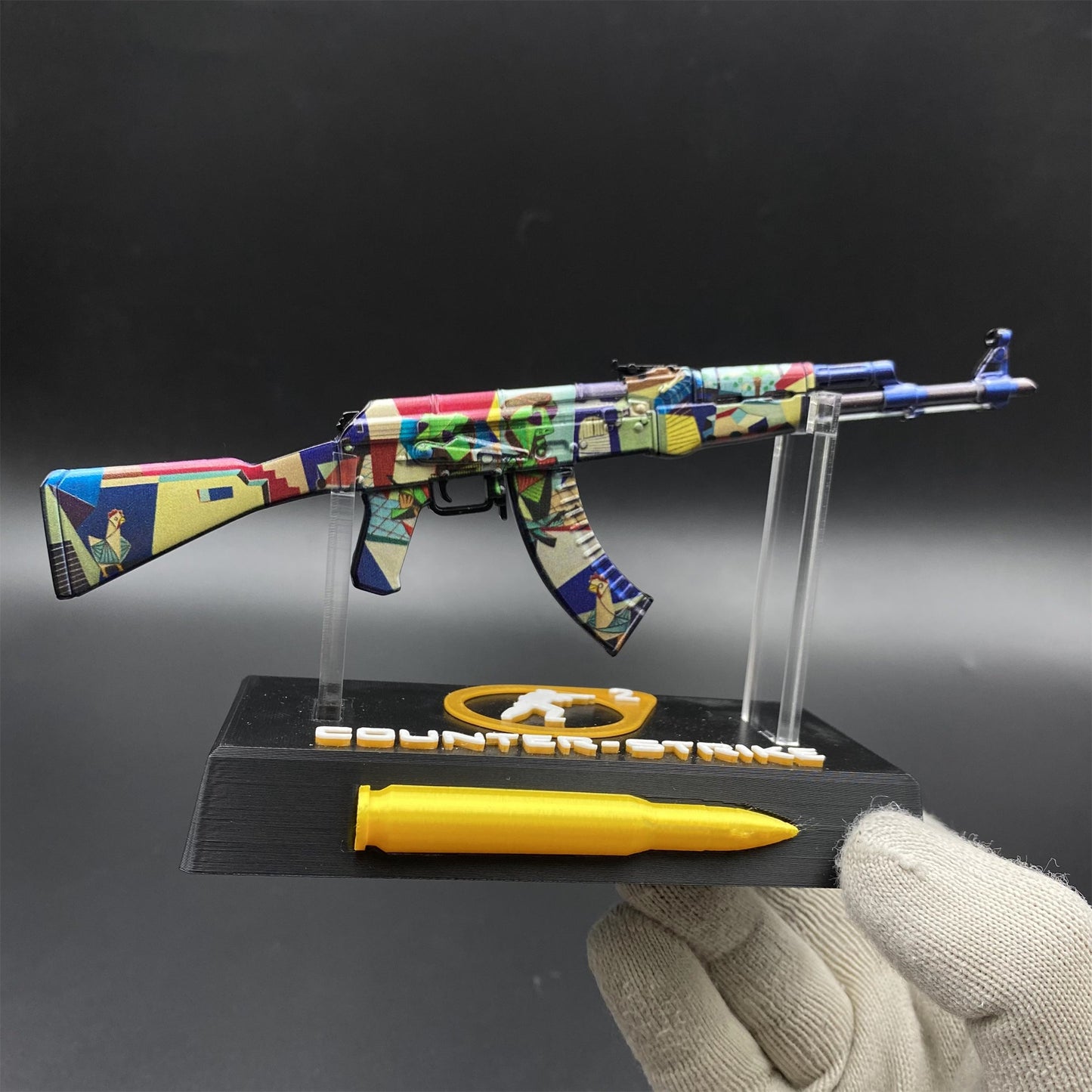 Hot Game CS2 AK47 Leet Museo Metal Replica Game Prop Collectible