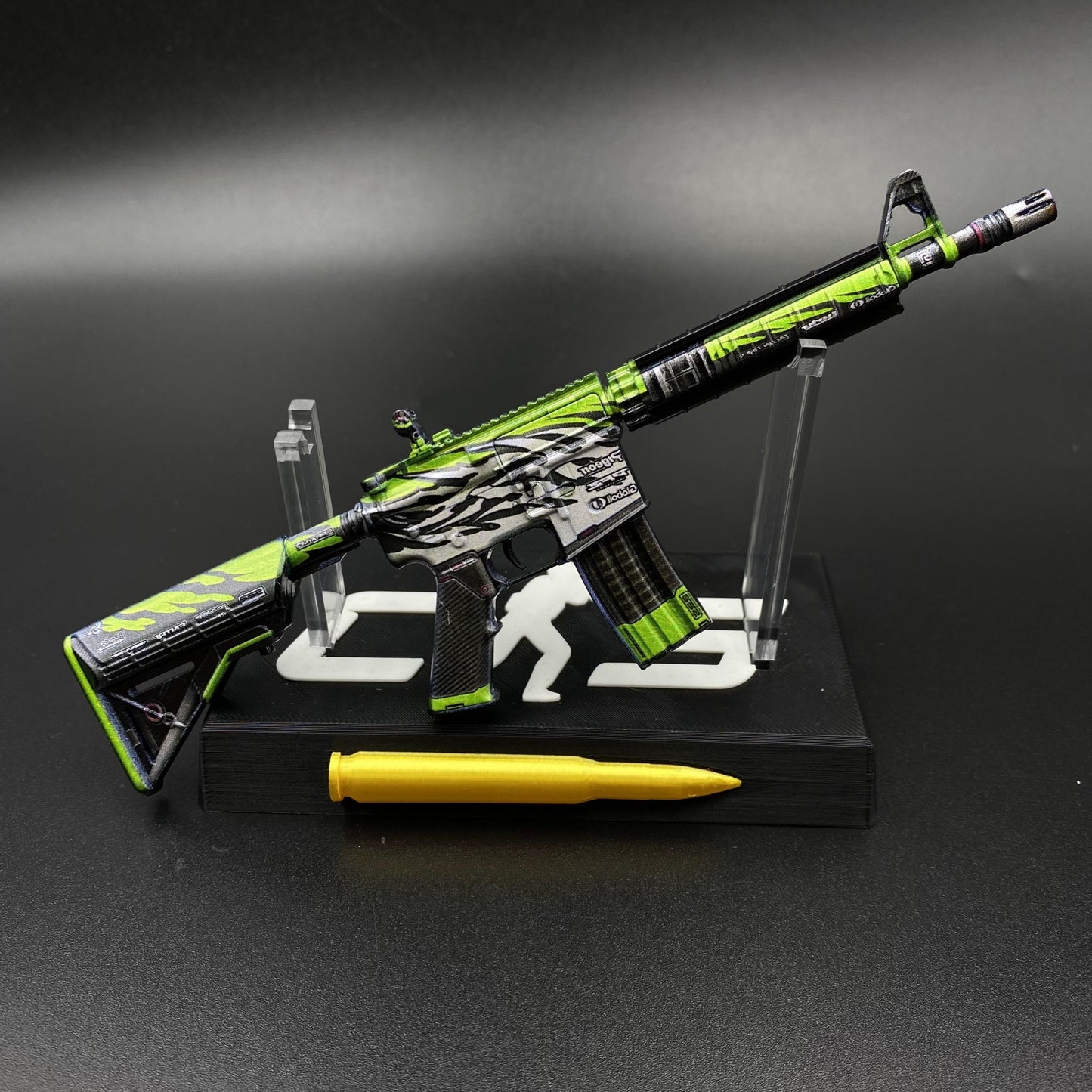 CS Game Skin M4A4 Full Throttle Mini Metal Game Replica For Collection