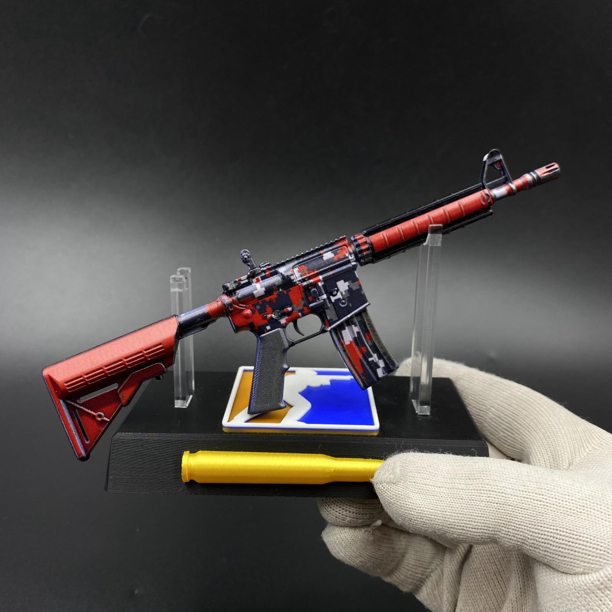 M4A4 Red DDPAT Gun CS2 Game Replica For Collectible