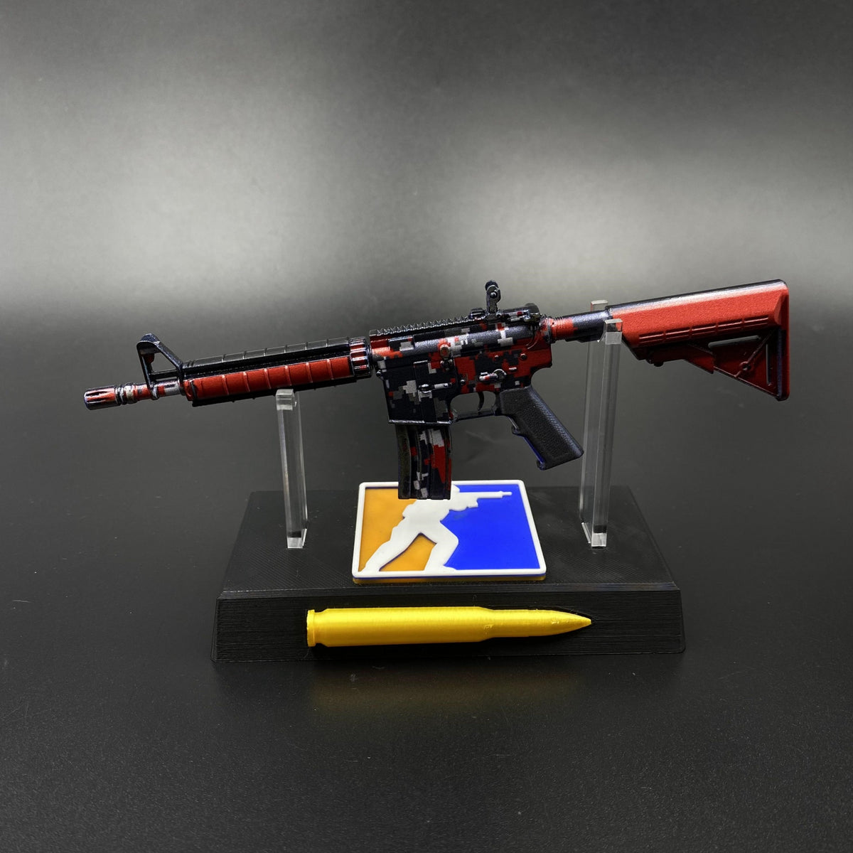 M4A4 Red DDPAT Gun CS2 Game Replica For Collectible