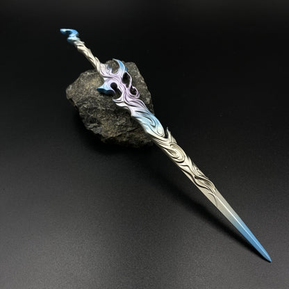 Chuyi Flying Sword Metal Replica, Jian Lai Xianxia Weapon Prop, Collectible Desktop Decoration Gift