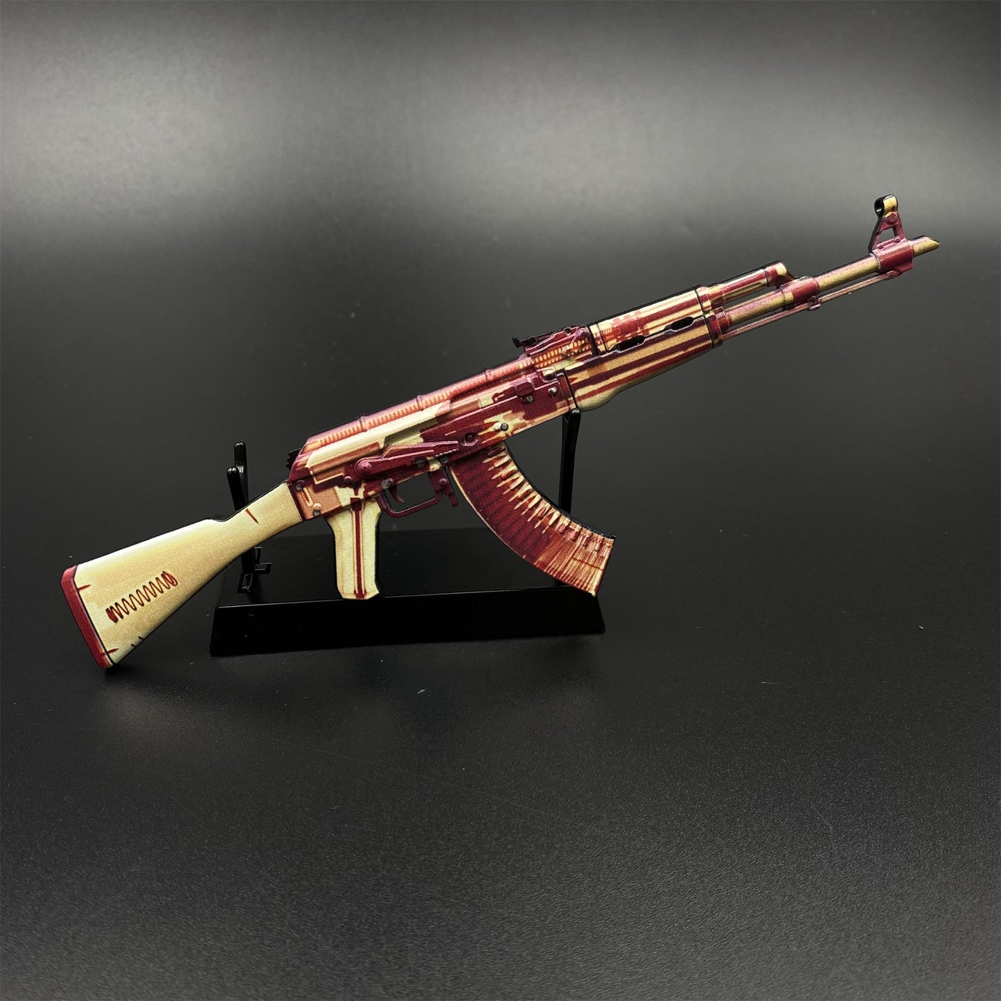 Hot Game CS2 AK47 X-Ray Skin Mini Metal Replica Game Prop Collectible