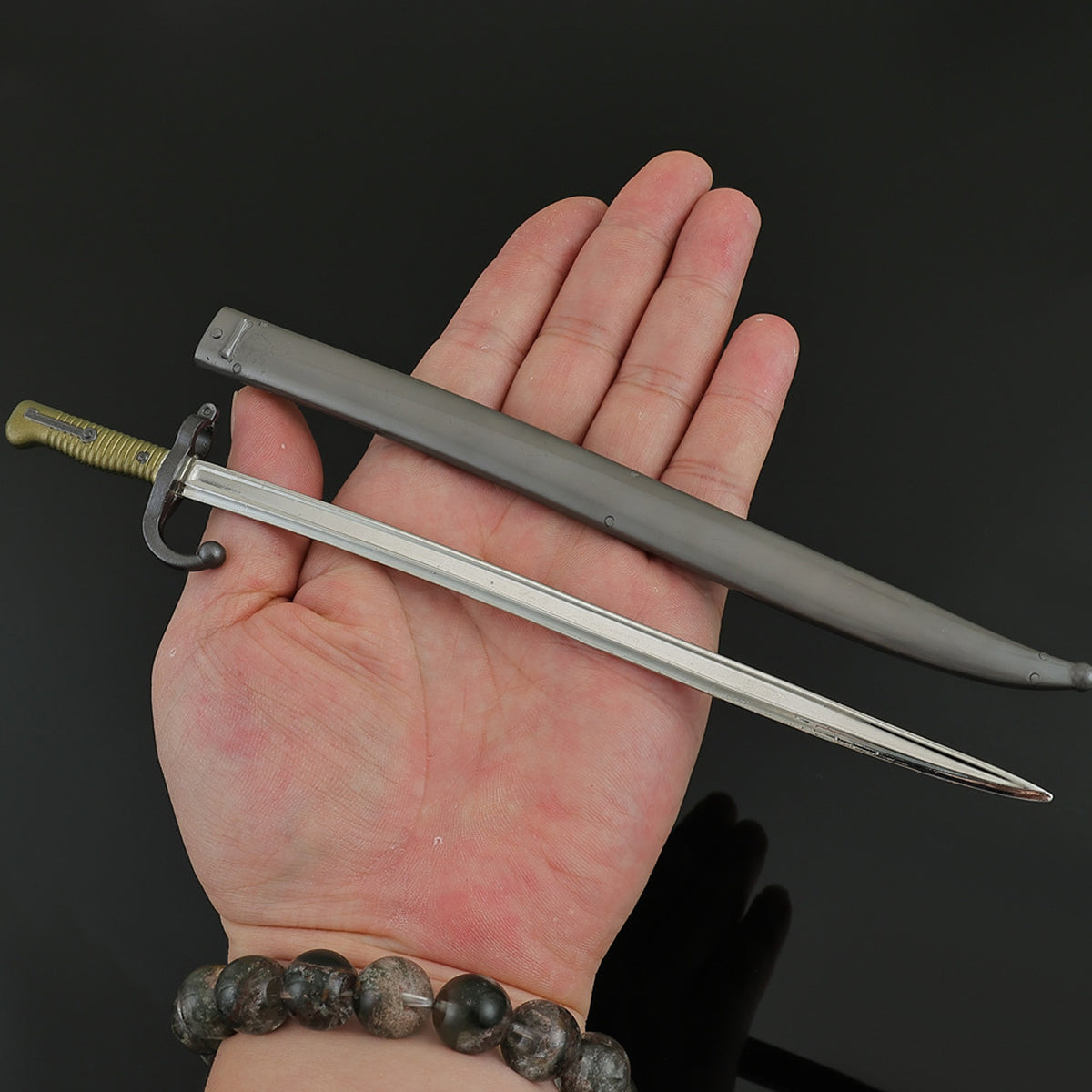 Vintage Bayonet Mini Replica Chassepot Bayonet Mini Replica Metal Collectible