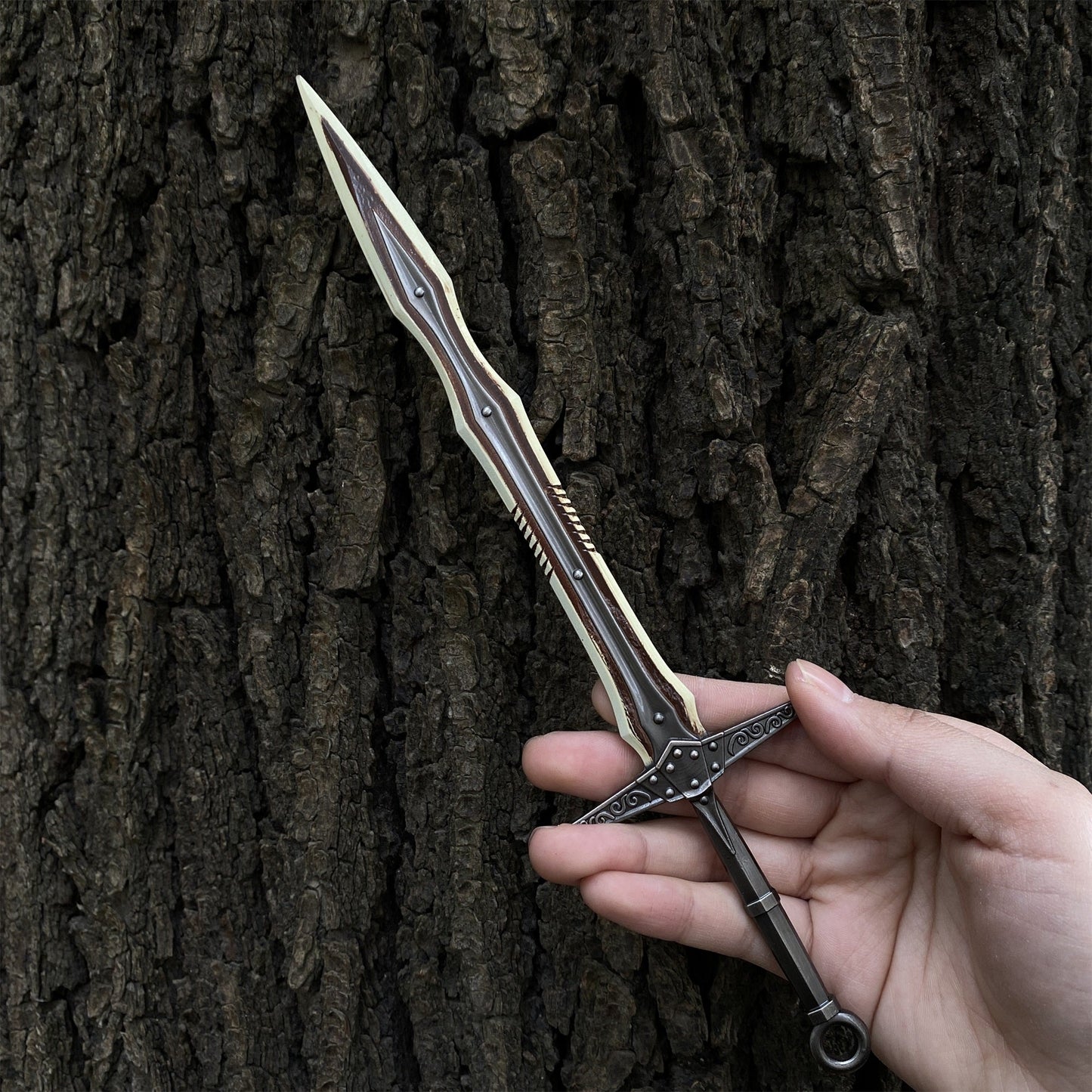 Daedric Steel Dragonbone Weapon Metal Replica Collection