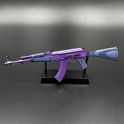 Hot Game CS2 Tiny Gun AK47 Midnight Laminate Metal Replica Game Prop Collectible