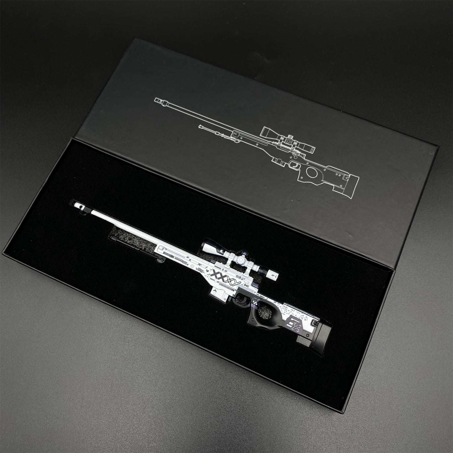 CS2 Game Peripheral - AWP Printstream Miniature Replica Game Prop Collectible