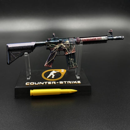 CS2 Mini M4A4 Tooth Fairy Metal Skin Replica - Game Prop Collectible