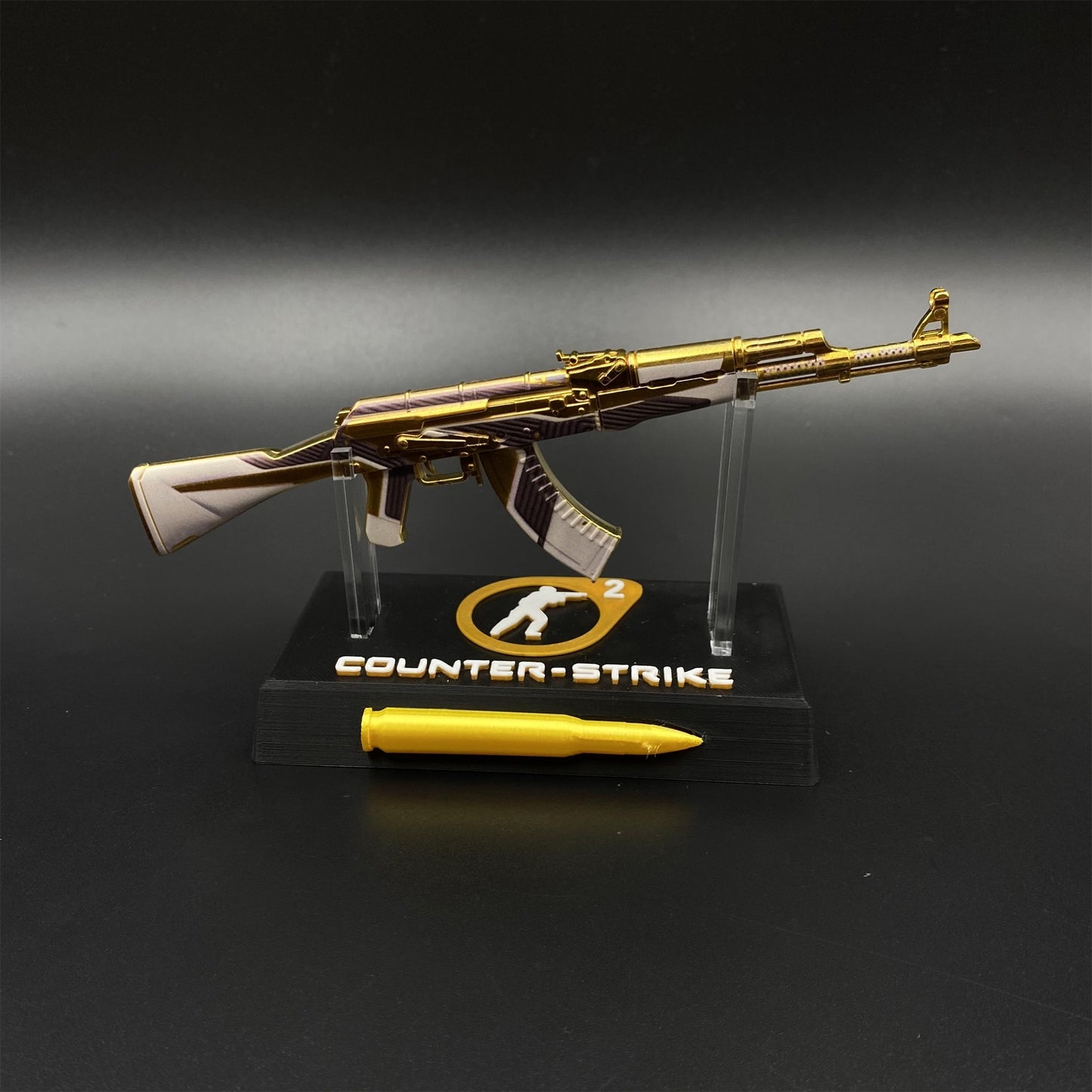 Hot Game CS2 AK47 The Oligarch Skin Mini Metal Replica Game Prop Collectible