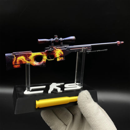 Hot Game CS2 Wildfire AWP Metal Replica Game Prop Collectible