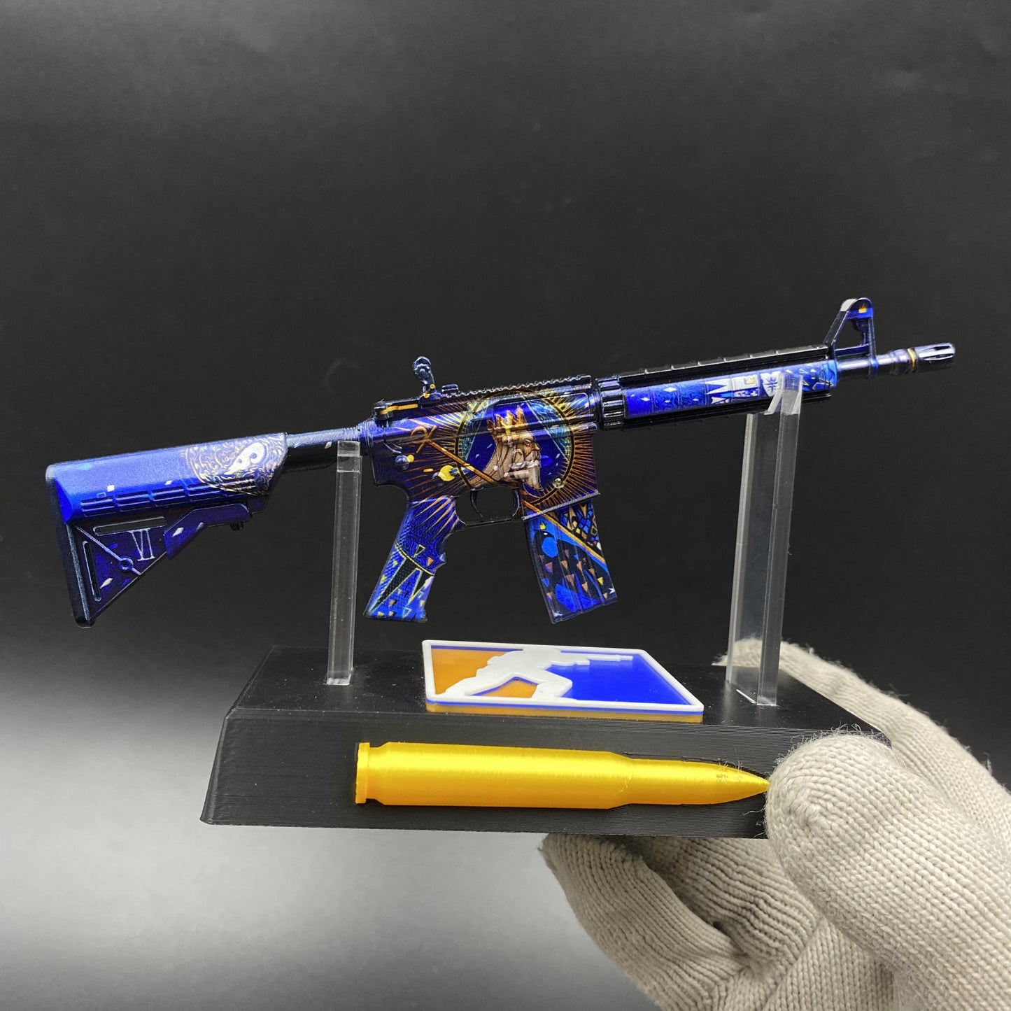 M4A4 The Emperor Mini Game Skin Replica, Game Prop Collectible
