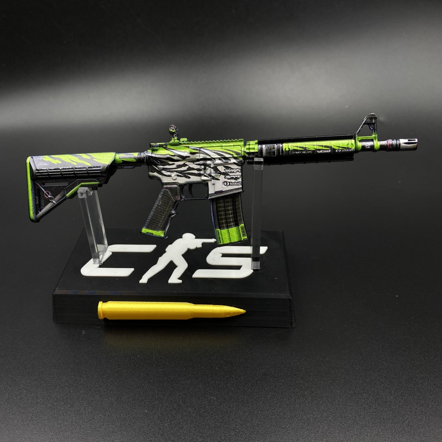 CS Game Skin M4A4 Full Throttle Mini Metal Game Replica For Collection