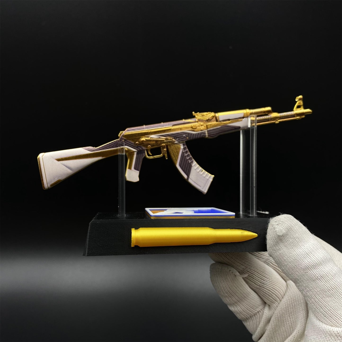 Hot Game CS2 AK47 The Oligarch Skin Mini Metal Replica Game Prop Collectible