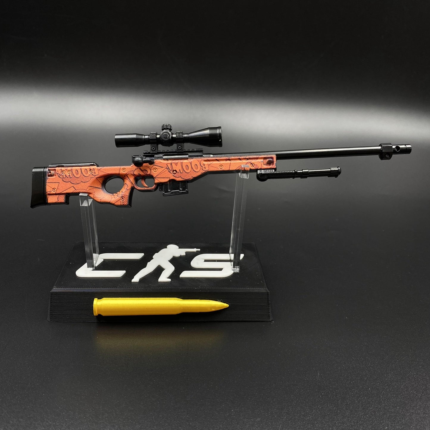 CS2 Game Peripheral - Tiny Gun BOOM AWP Metal Replica Game Prop Collectible