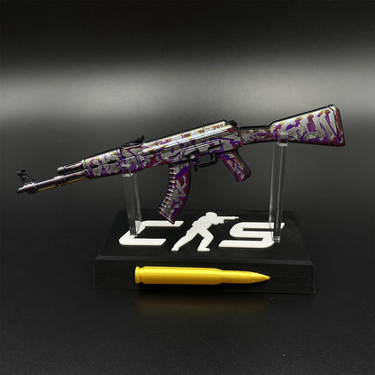 Hot Game CS2 AK47 Head Shot Skin Metal Replica Game Prop Collectible