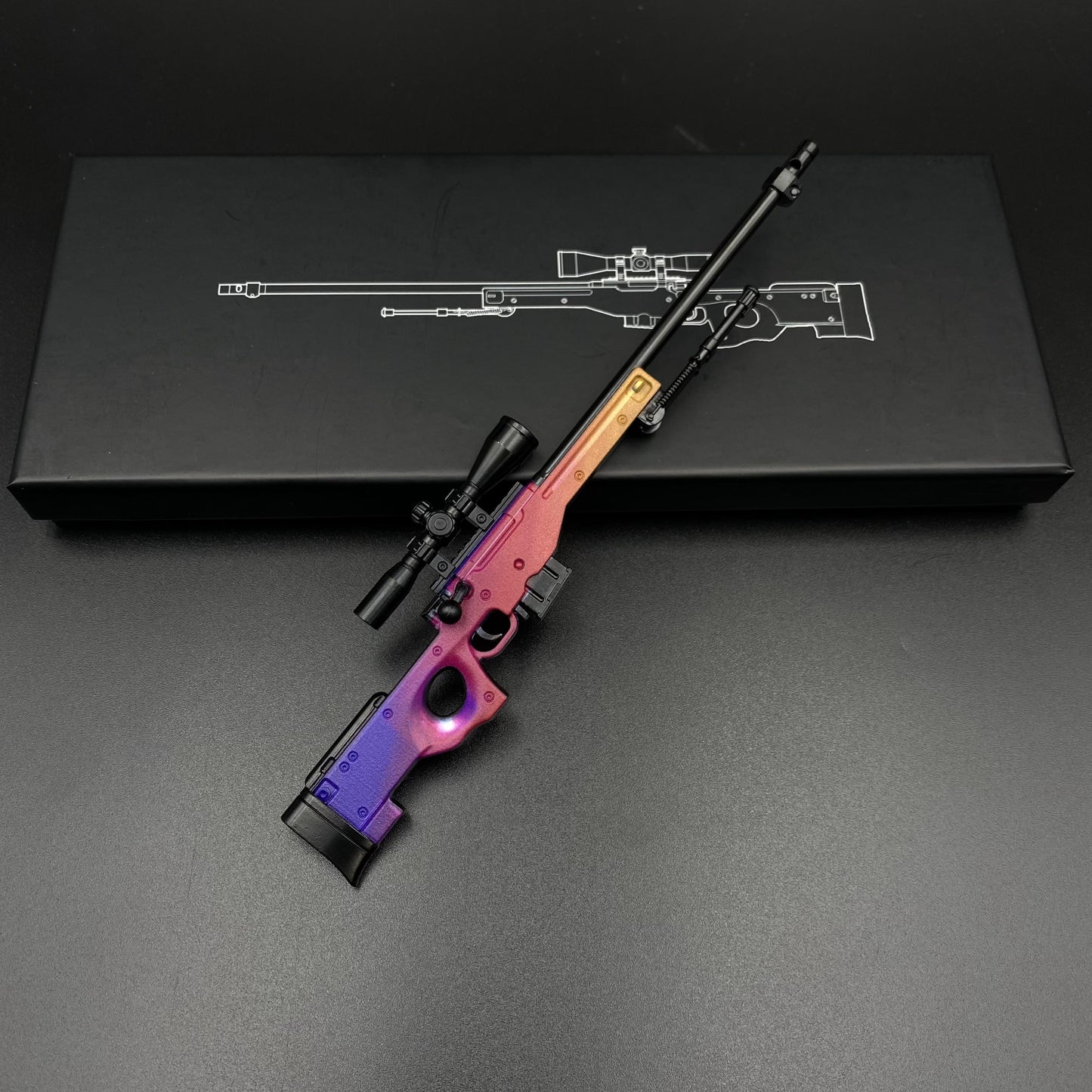 Hot Game CS2 Tiny Gun Fade AWP Metal Replica Game Prop Collectible