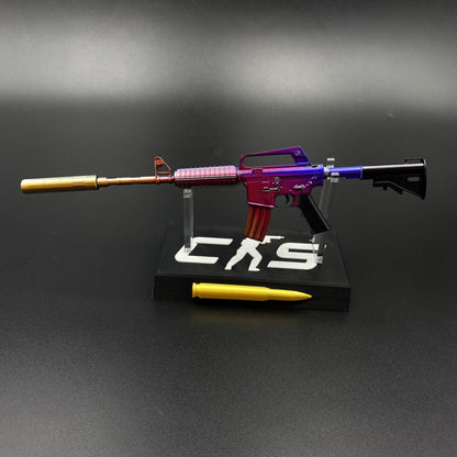 Hot Game CS Fade Tiny M4A1-S Metal Replica For Collectible