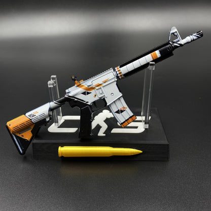 CS Game Skin M4A4 Asiimov Mini Metal Game Replica For Collection