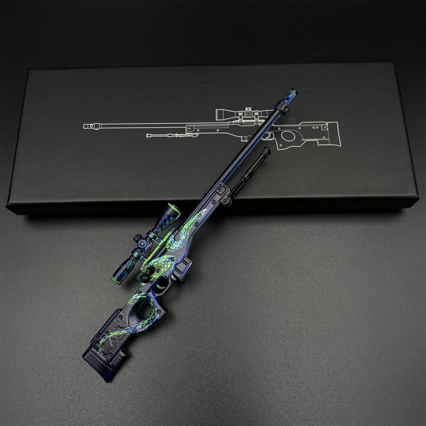 Metal AWP Atheris Mini Model Game Fan Art For Display