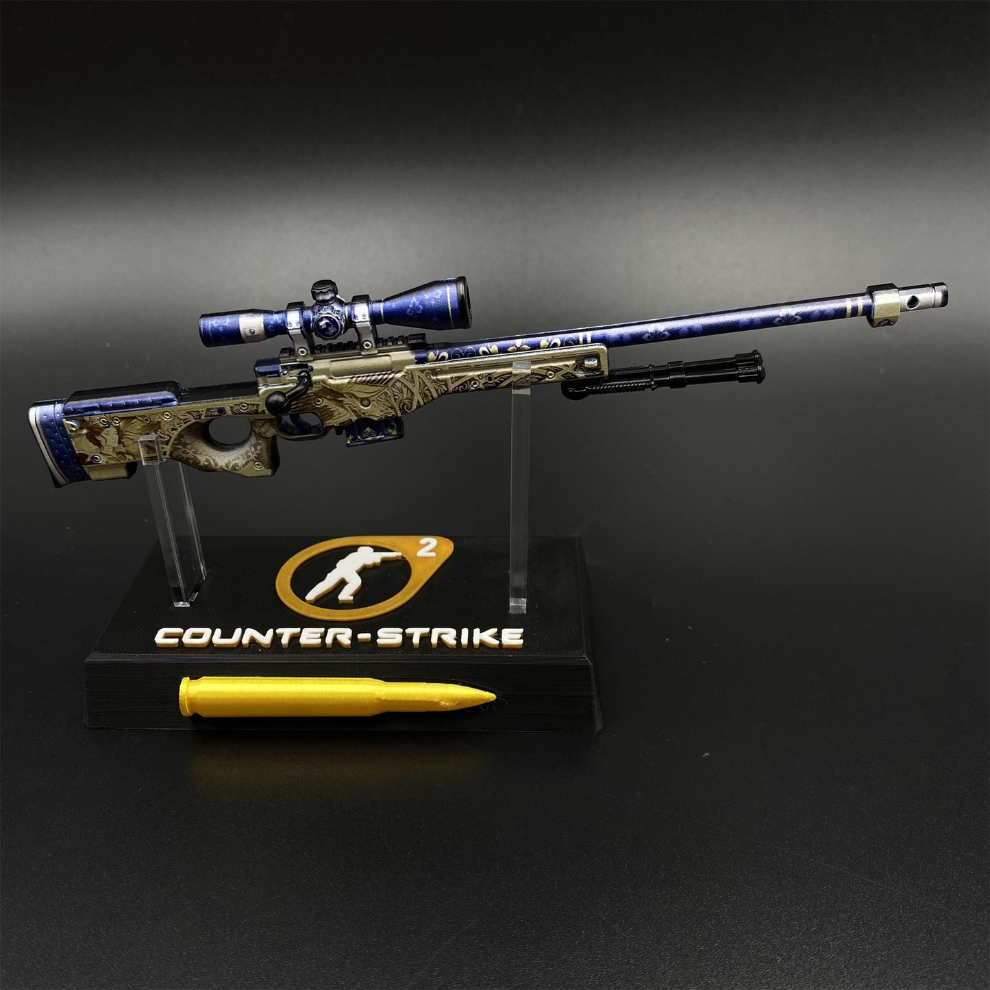 Hot Game CS2 Queen's Gambit AWP Metal Replica Game Prop Collectible