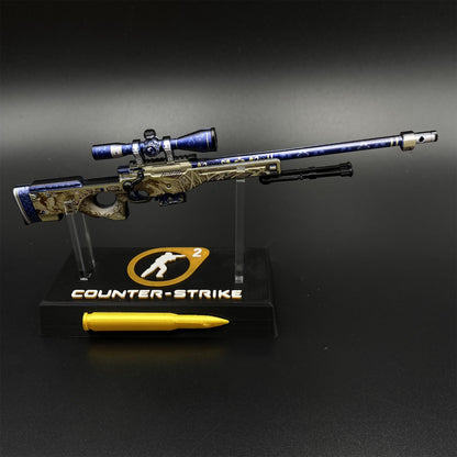 Hot Game CS2 Queen's Gambit AWP Metal Replica Game Prop Collectible