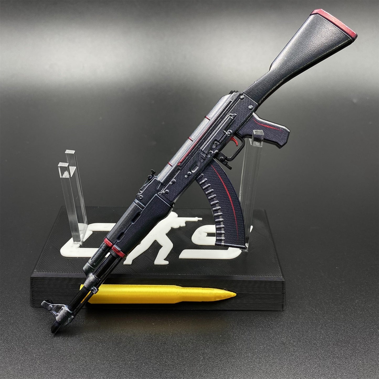 Hot Game CS2 Redline AK47 Metal Replica Game Prop Collectible