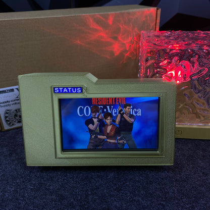 3D Printed Biohazard Code Veronica Inspired Chris Status Panel Replica Prop
