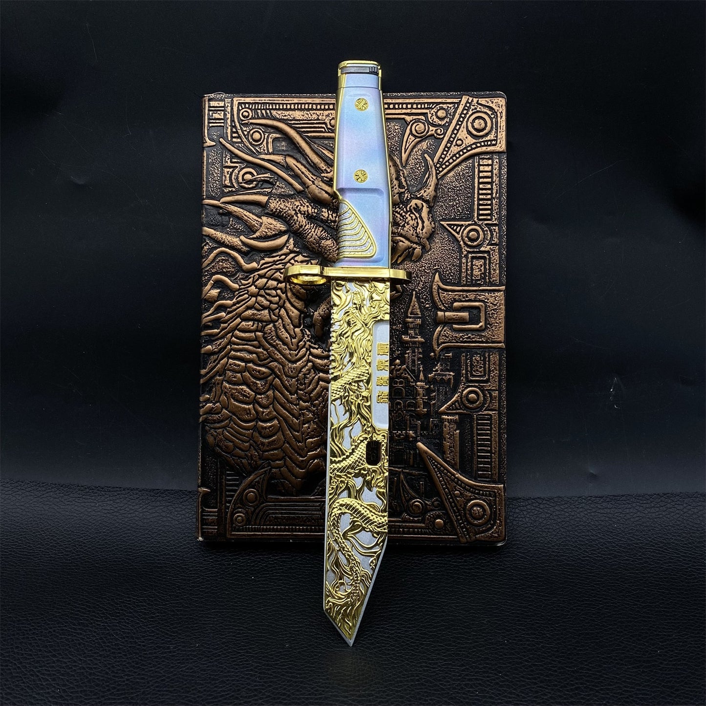 DF Dragon Tooth Knife Metal Blunt Prop 26CM/10.2"