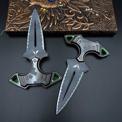 Rogue Dagger Knife, 1:1 Scale Replica of Skin Replica Cosplay Prop Set Unsharpened Game Prop Collectible