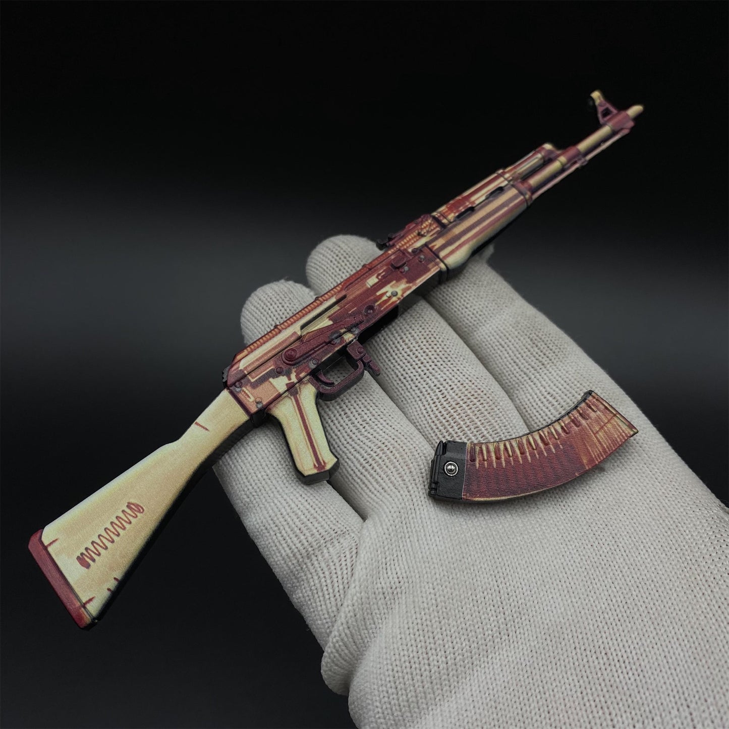 Hot Game CS2 AK47 X-Ray Skin Mini Metal Replica Game Prop Collectible