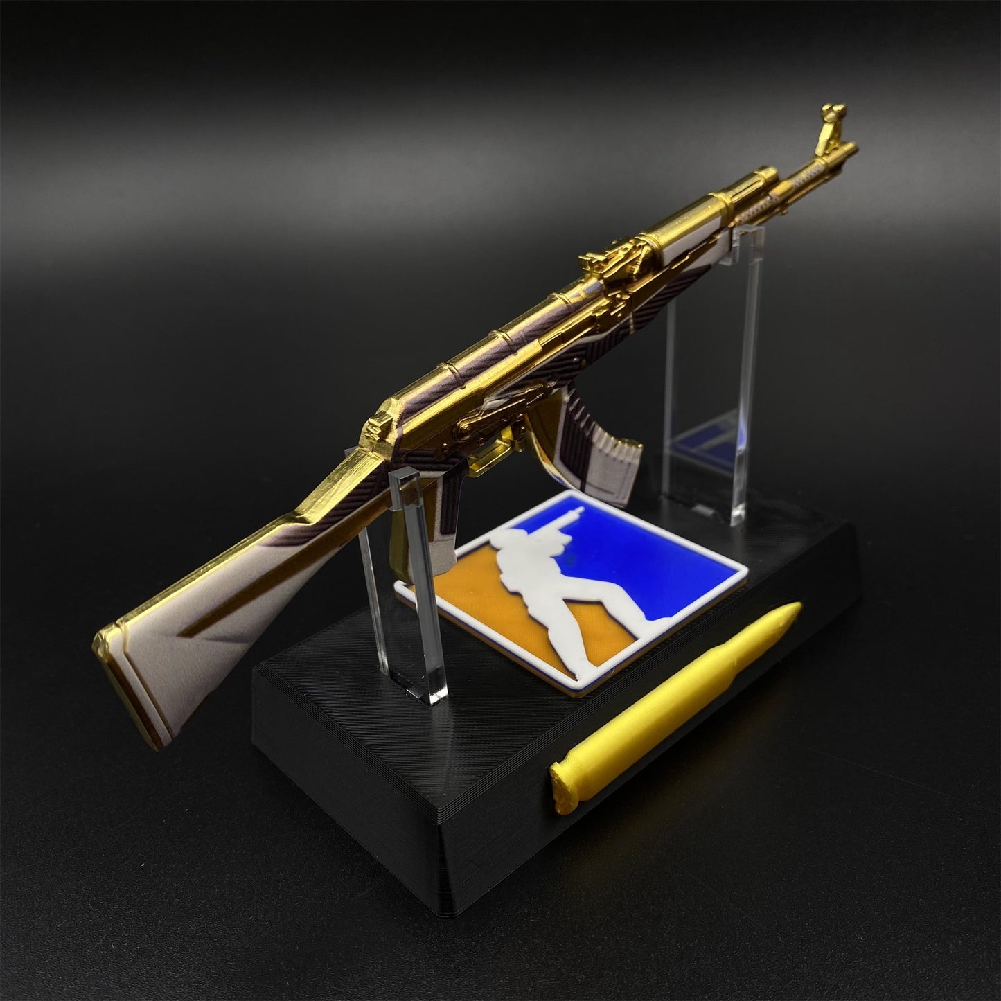 Hot Game CS2 AK47 The Oligarch Skin Mini Metal Replica Game Prop Collectible