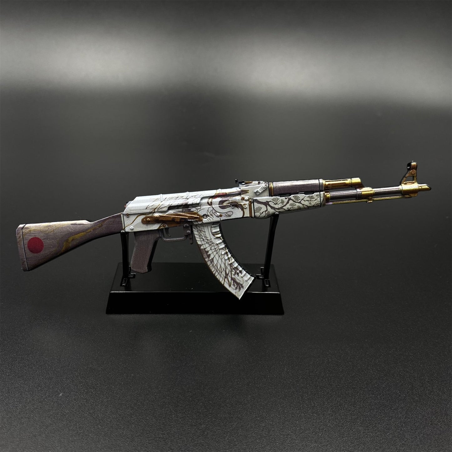 CS2 Game Peripheral - Tiny Gun AK47 Crane Fligh Metal Replica Game Prop Collectible