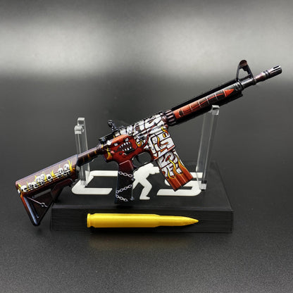 CS2 Game Skin M4A4 Hellfire Mini Metal Game Replica For Collection